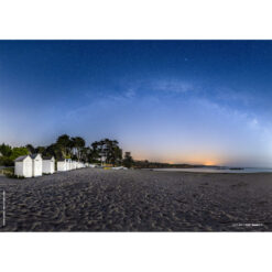 Set de table réversible "Plage de Port Manec'h de nuit"