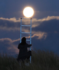 Photo à encadrer Jeux lunaires "Monter sur la Lune avec une échelle"