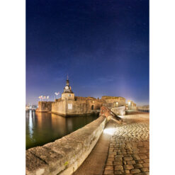 Photo A4 à encadrer "Concarneau : la Ville Close sous les étoiles"