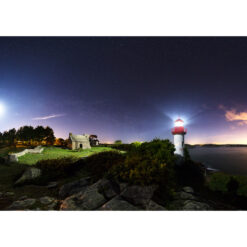 Photo A4 à encadrer "Port-Manec'h : le phare à la lueur de la Lune"