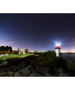 Photo A4 à encadrer "Port-Manec'h : le phare à la lueur de la Lune"
