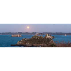 Carantec : le Fort du Taureau, l'Île Louët et la Pleine Lune