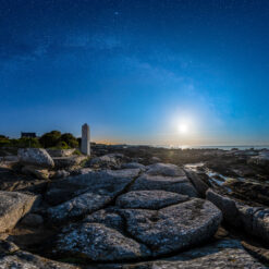 Trégunc : Pointe de la Jument sous les étoiles