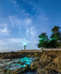 Loctudy : Le Phare de Langoz sous la Voie lactée